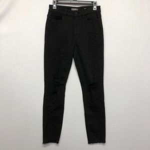 DL1961 Women Farrow Ankle High Rise Skinny Kodiak Jeans Size 27 Black M099 -25